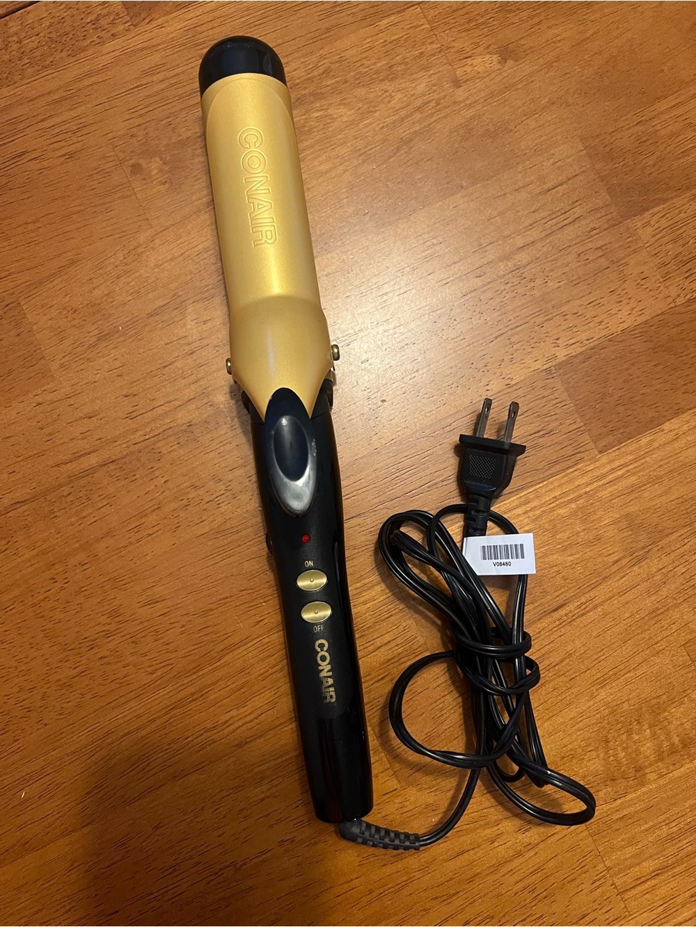 Conair Gold & Black Curling Iron 1 1/2” barrel